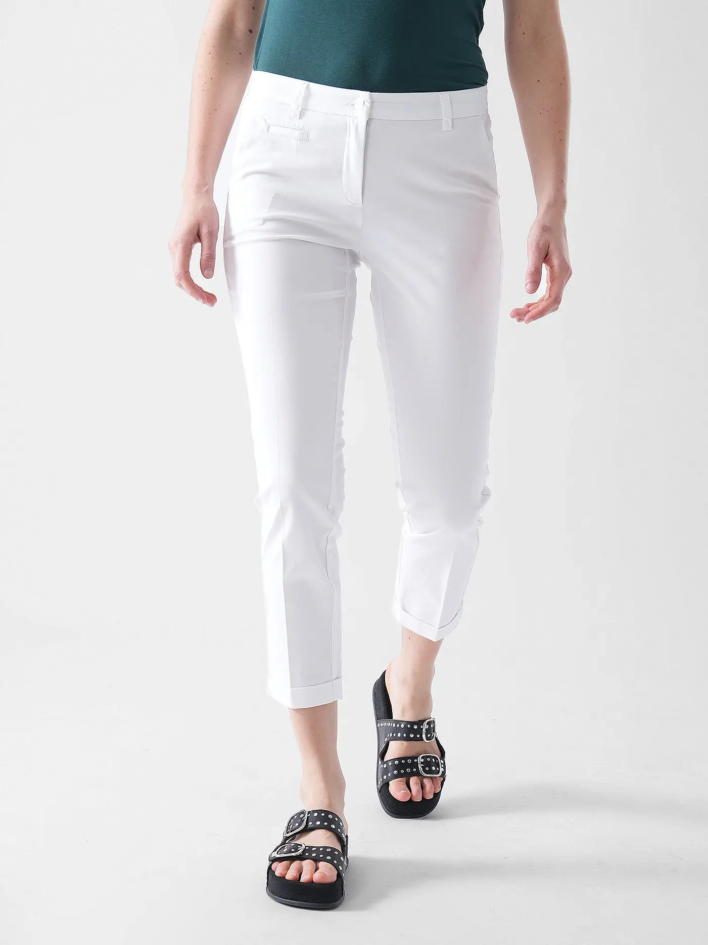 CAMBIO | Chino 7/8 STELLA | weiss
